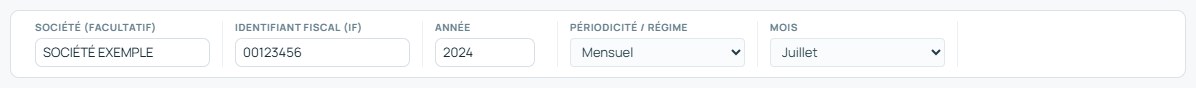 Préparer — identifier Autoliquidation