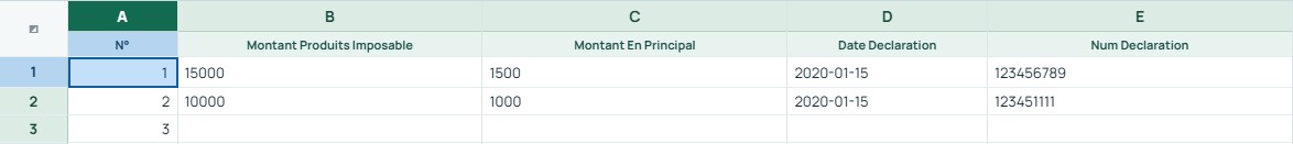 Exemple — Ligne Vers AL