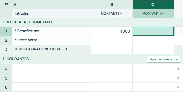 Exemple — T3 · Passage au résultat fiscal