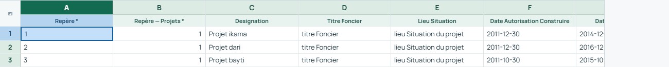 Exemple — Projets de l’association