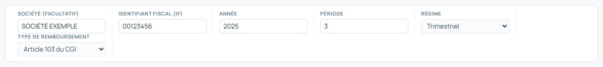 Préparer — identifier Remboursement — Achats importés