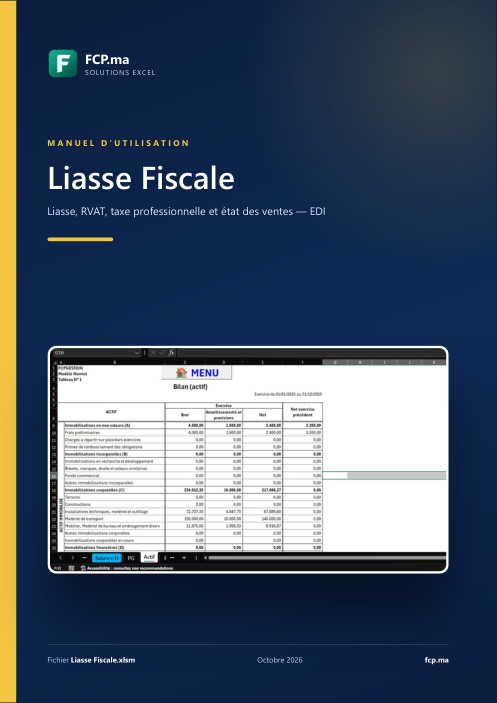 Couverture du manuel d’utilisation Liasse Fiscale