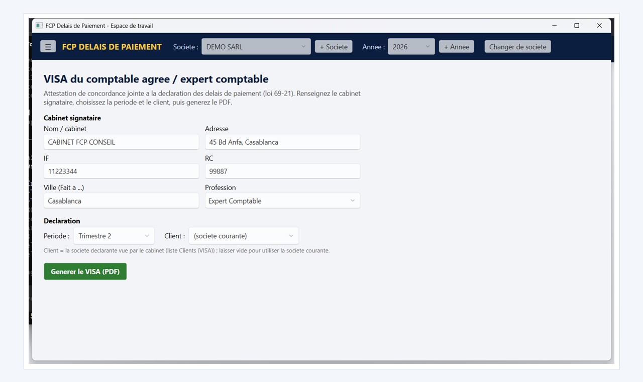 FCP Delais de Paiement - Statistiques