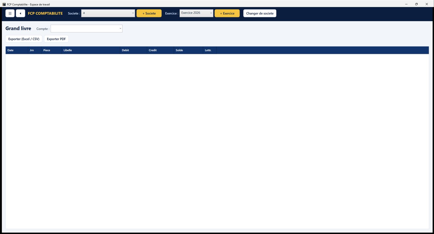 FCP Comptabilite - Grand livre