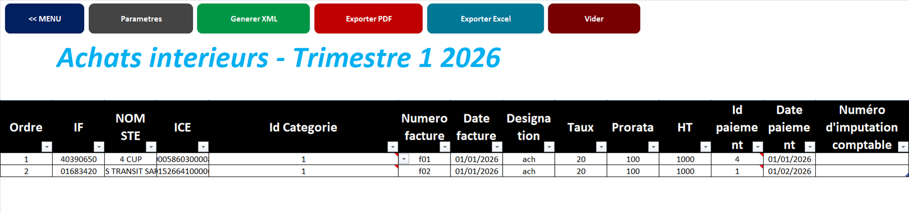 FCP Remboursement TVA - Societe et exercice