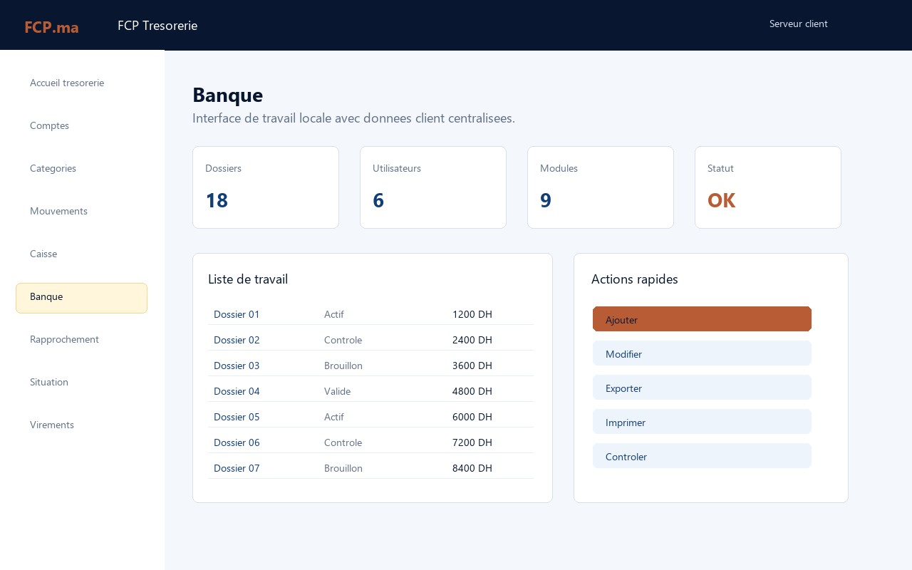 FCP Tresorerie - Banque