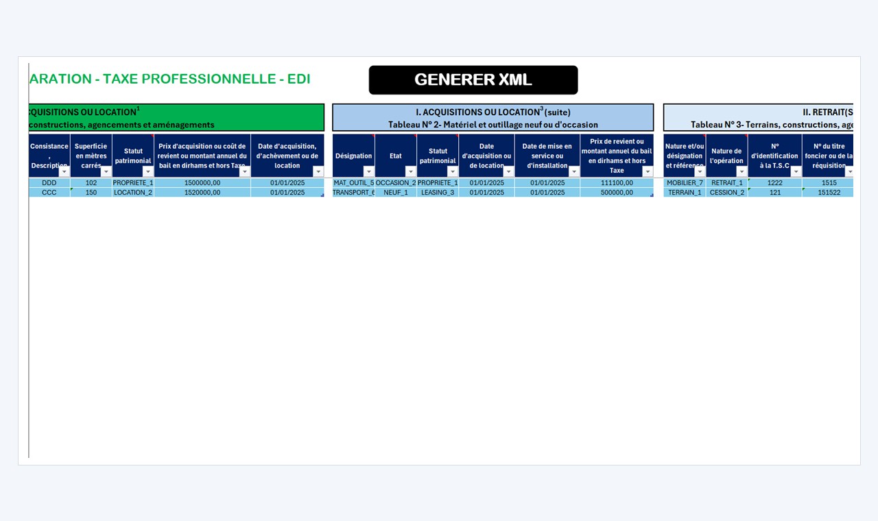 Liasse Fiscale - Bilan passif