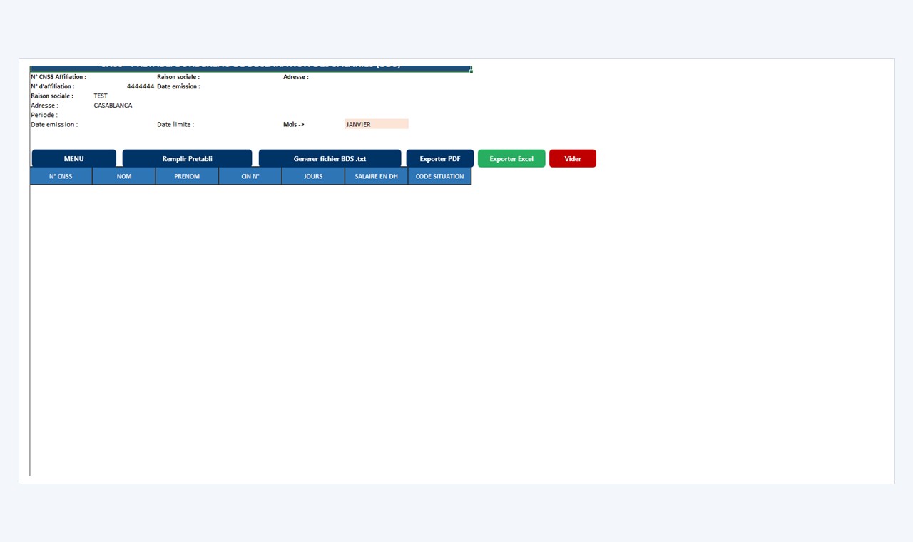Gestion de Paie - Exports EDI